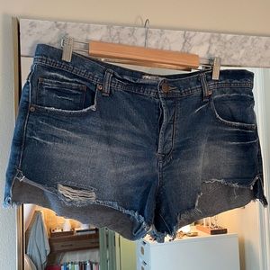 Mid-rise Free People denim shorts